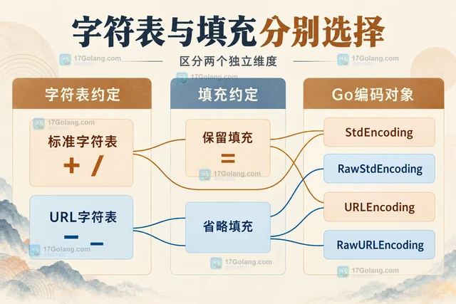 Go encoding/base64 怎样判断 URL 编码和标准编码的区别