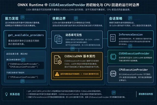 ONNX Runtime 怎样选择 CPU 与 CUDA provider