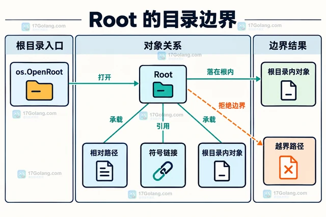 Go os.Root ReadLink 怎样读取受限目录内的符号链接