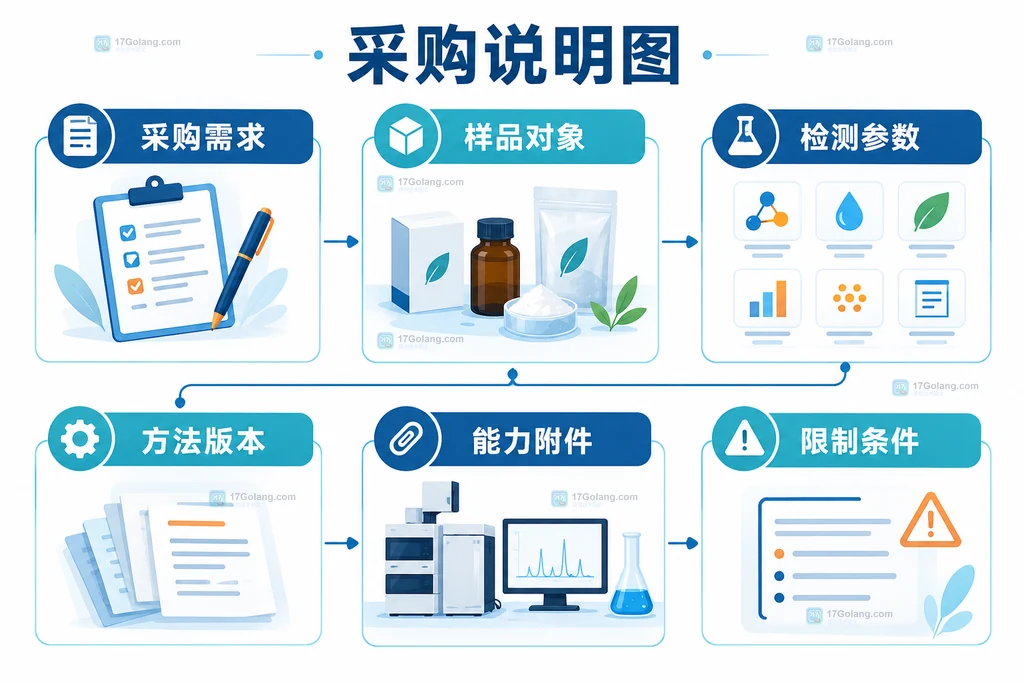 检测采购需求与能力附件对应关系说明图