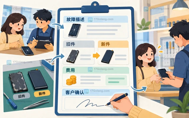 小型维修门店怎样记录配件更换和售后责任