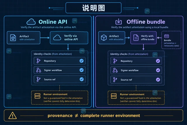 GitHub Actions artifact attestations 的构建来源核对方法