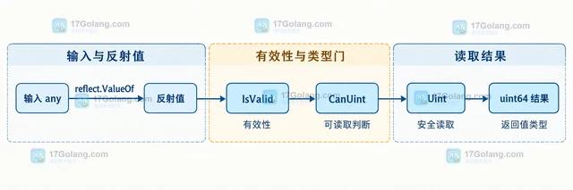 Go reflect.Value.CanUint 怎样判断无符号整数后再读取