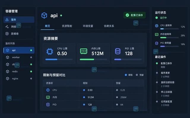 Docker Compose 怎样给服务设置资源限制