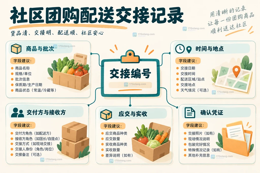 配送交接编号关联商品批次双方信息与接收结果的原创说明图
