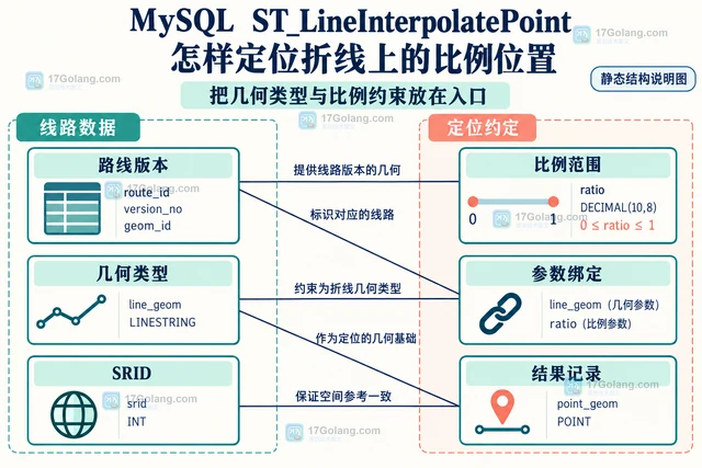 MySQL ST_LineInterpolatePoint 怎样定位折线上的比例位置