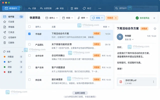 Thunderbird 怎样给邮件添加自定义标签