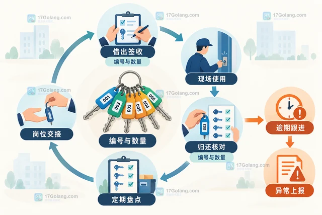 物业服务企业 怎样登记公共钥匙借用归还