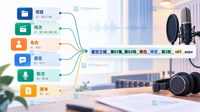 配音工作室 怎样确认交付音频的命名与版本