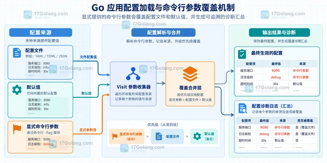 Go flag.FlagSet.Visit 怎样只遍历已设置的参数