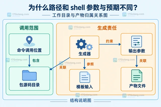 Go generate 未执行指令的注释与目录检查