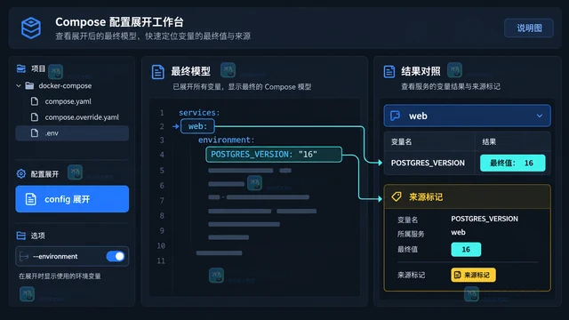 Docker Compose 环境变量覆盖的文件顺序