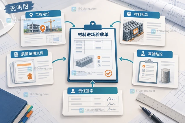 建筑项目材料进场验收单的留存要点