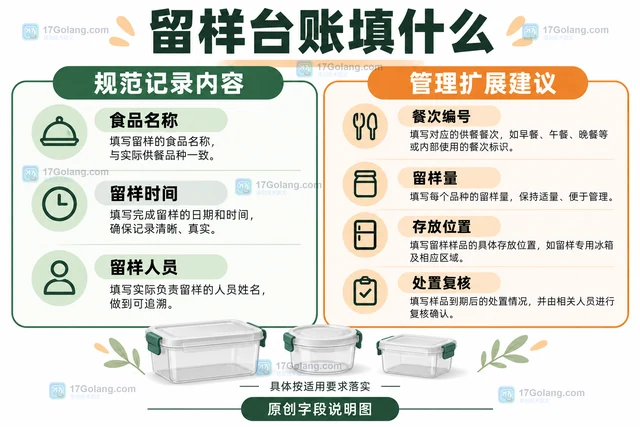 餐饮门店食品留样台账的填写边界
