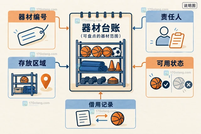 体育场馆器材借用登记的盘点方法