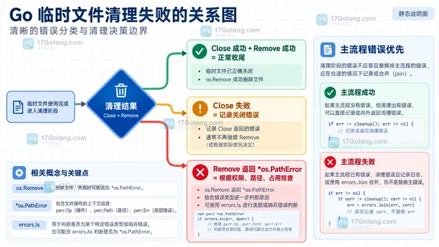 Go 临时文件删除失败如何安排清理