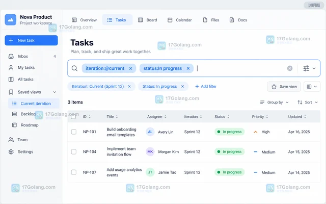 GitHub Projects 怎样用自定义字段筛选迭代任务