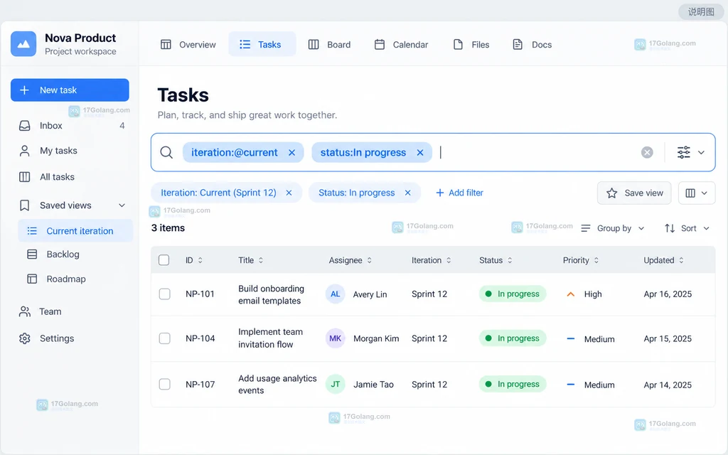 GitHub Projects 怎样用自定义字段筛选迭代任务-Golang学习网