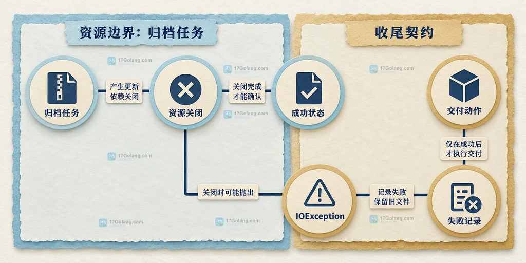 归档任务与异常和交付责任的对应关系