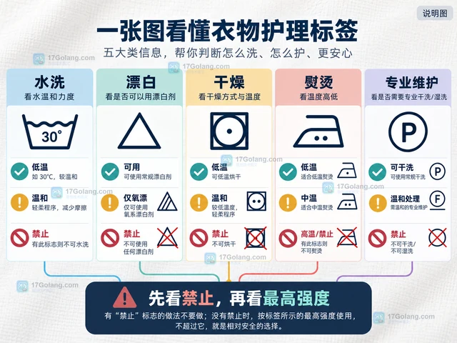 服装纤维含量标签与洗涤维护标签分别说明什么