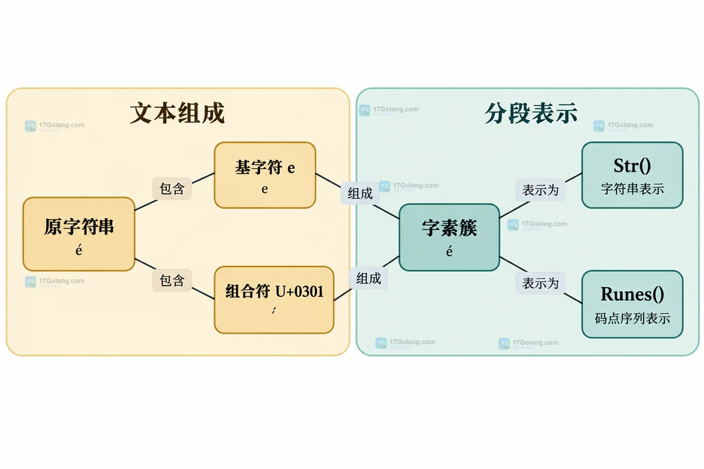基字符组合符与字素簇包含关系