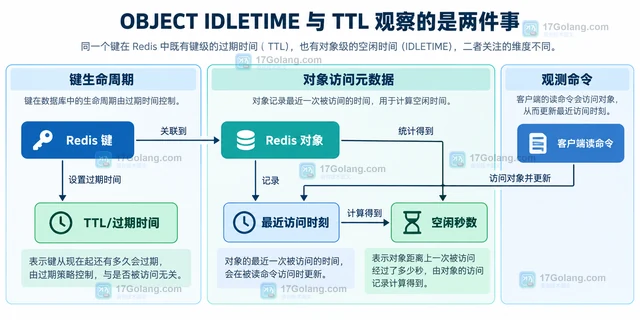 Redis 对象空闲时间为什么不是键的剩余寿命