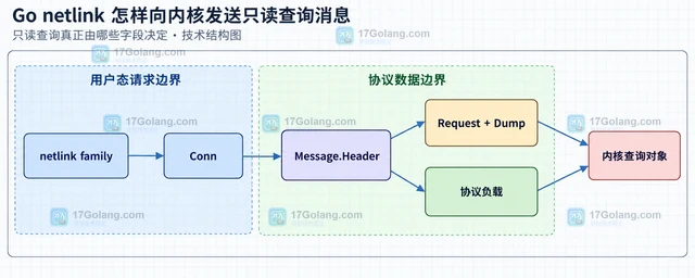 Go netlink 怎样向内核发送只读查询消息