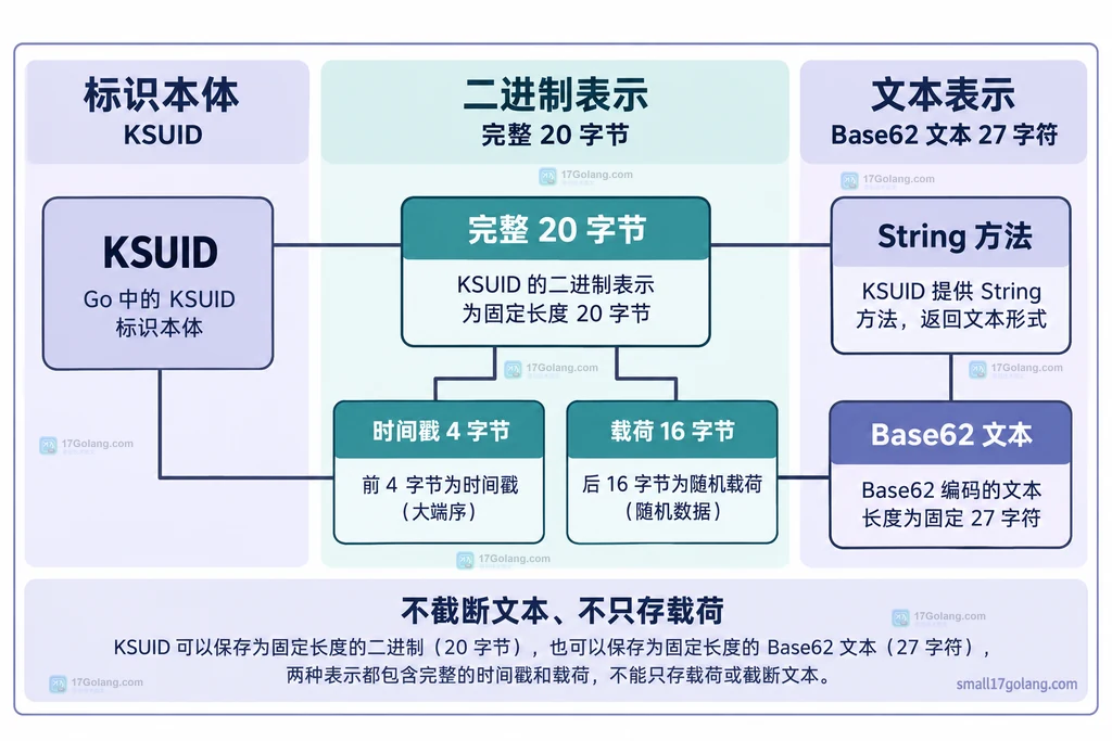 KSUID二进制和文本结构关系