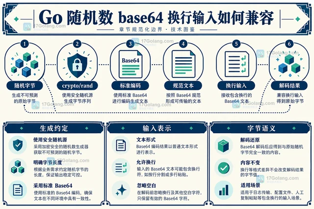 Go 随机数 base64 换行输入如何兼容