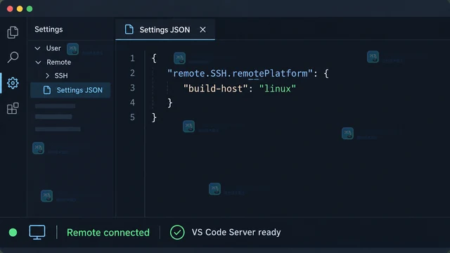 VS Code Remote SSH 远端平台识别的固定配置方法