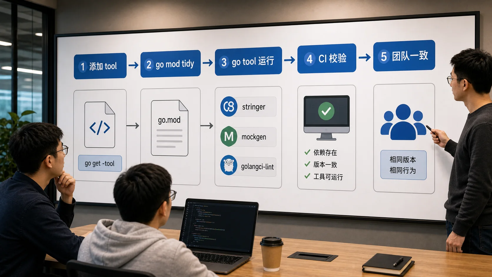 Go tool 指令团队流程图