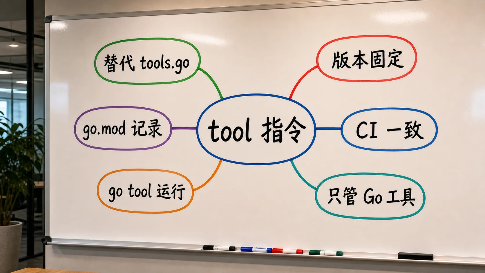 Go 1.24 tool 指令思维导图