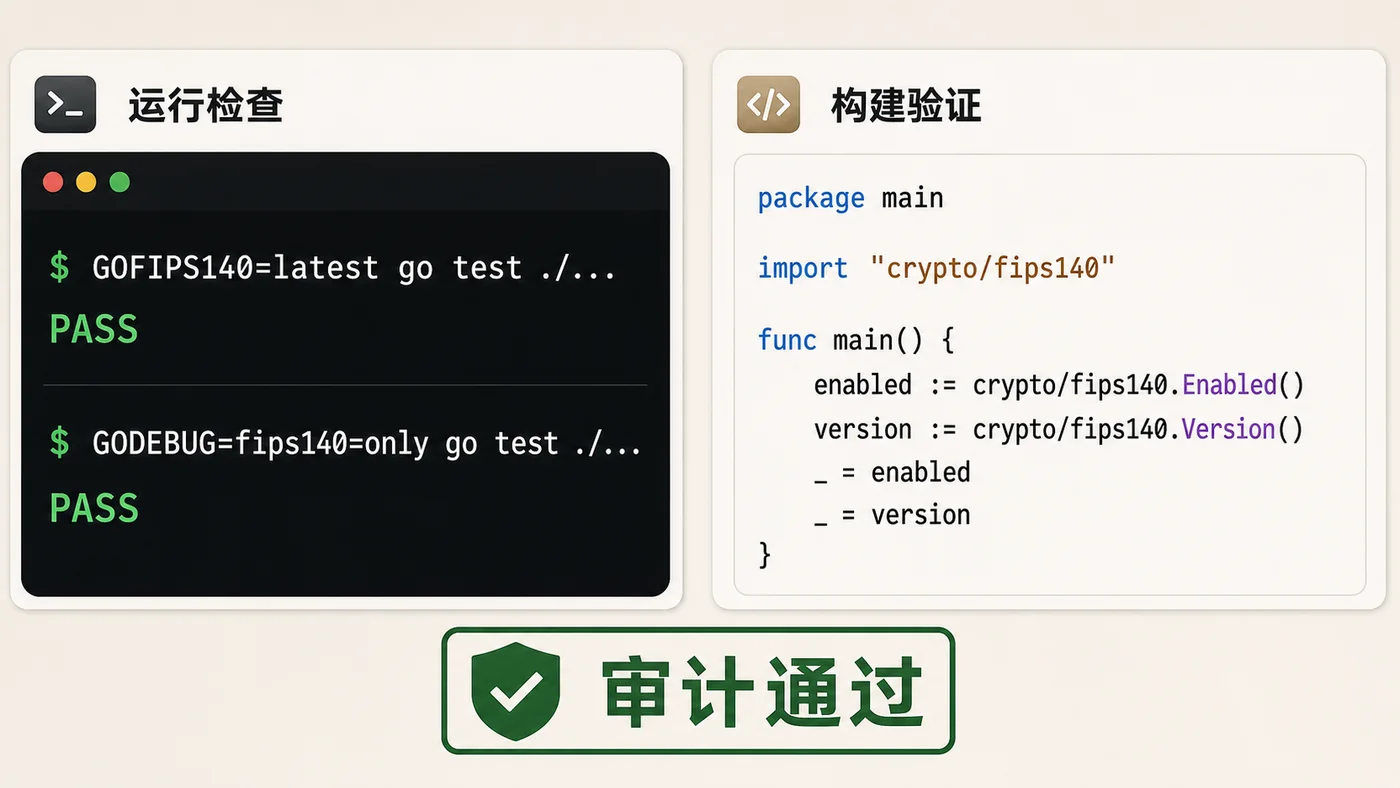 Go FIPS 140-3 命令和代码检查案例