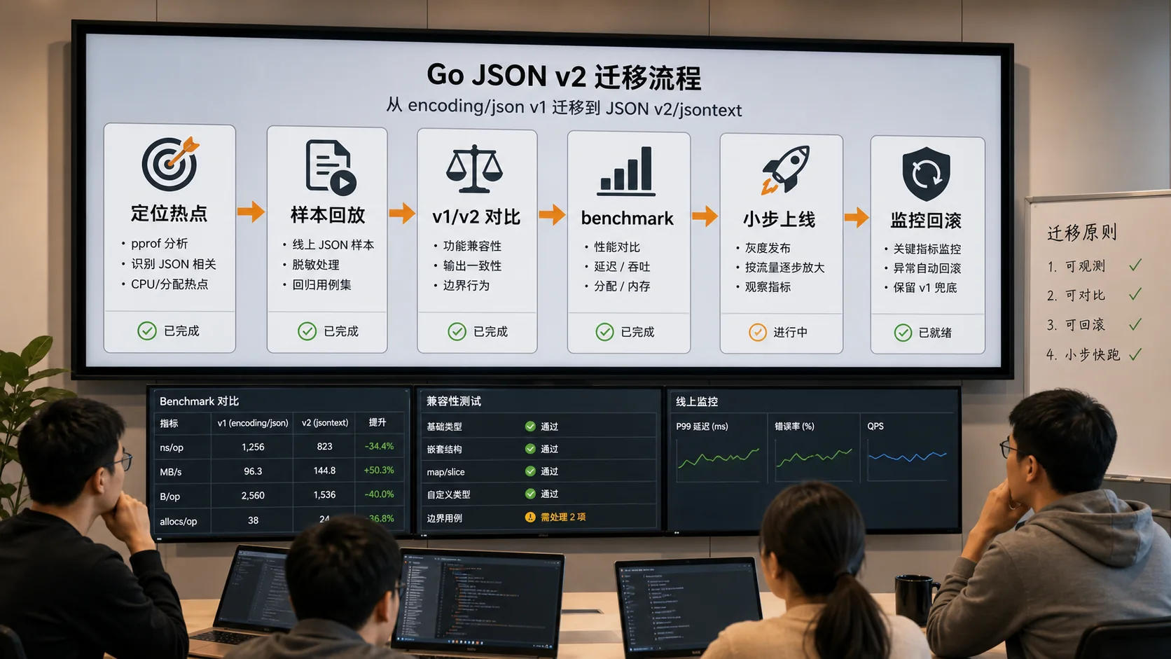 Go JSON v2 评估落地流程图