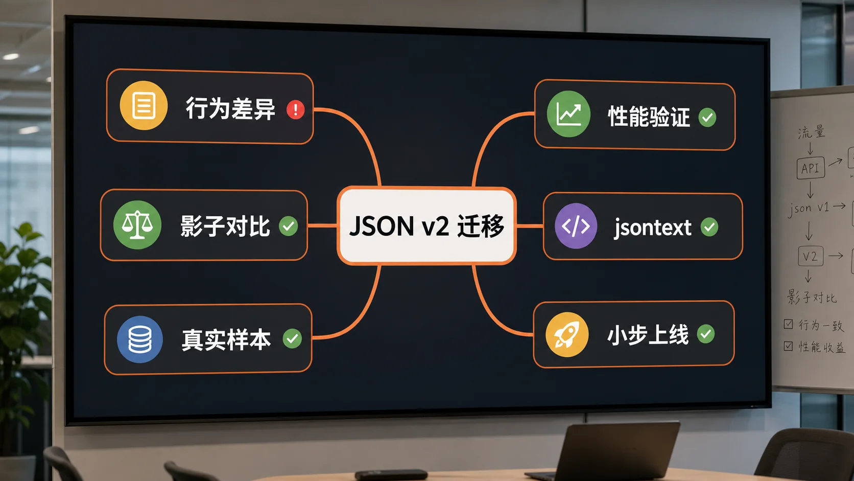 Go JSON v2 迁移思维导图
