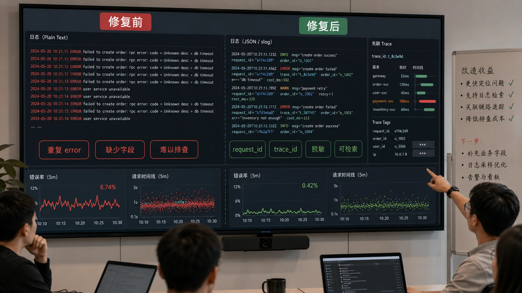 Go slog 错误日志案例图