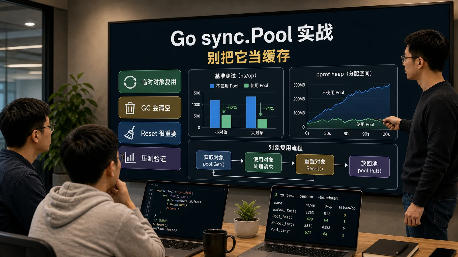 Go sync.Pool 别当缓存用：我在高并发接口里踩过的对象复用坑