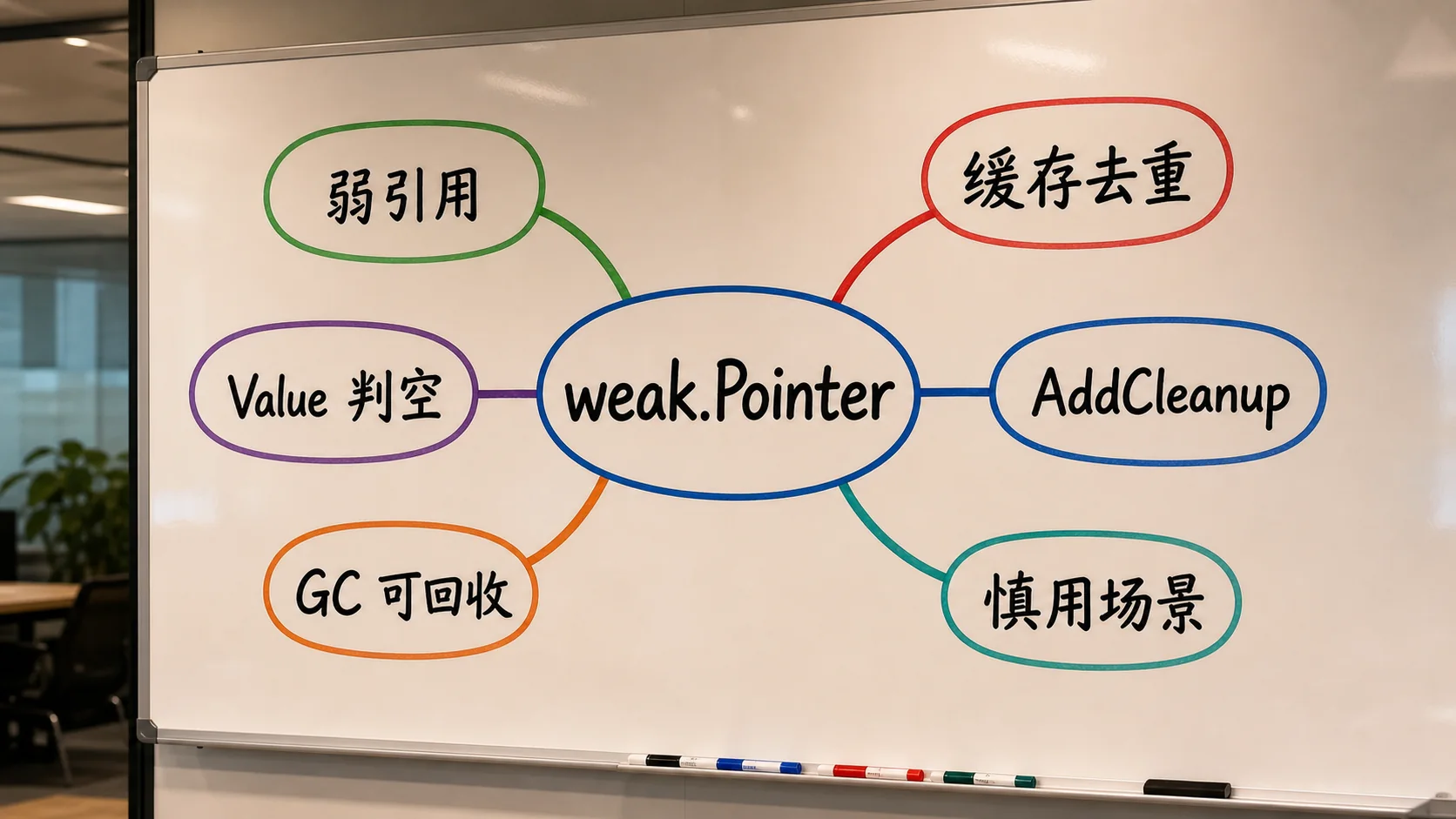 Go weak.Pointer 思维导图