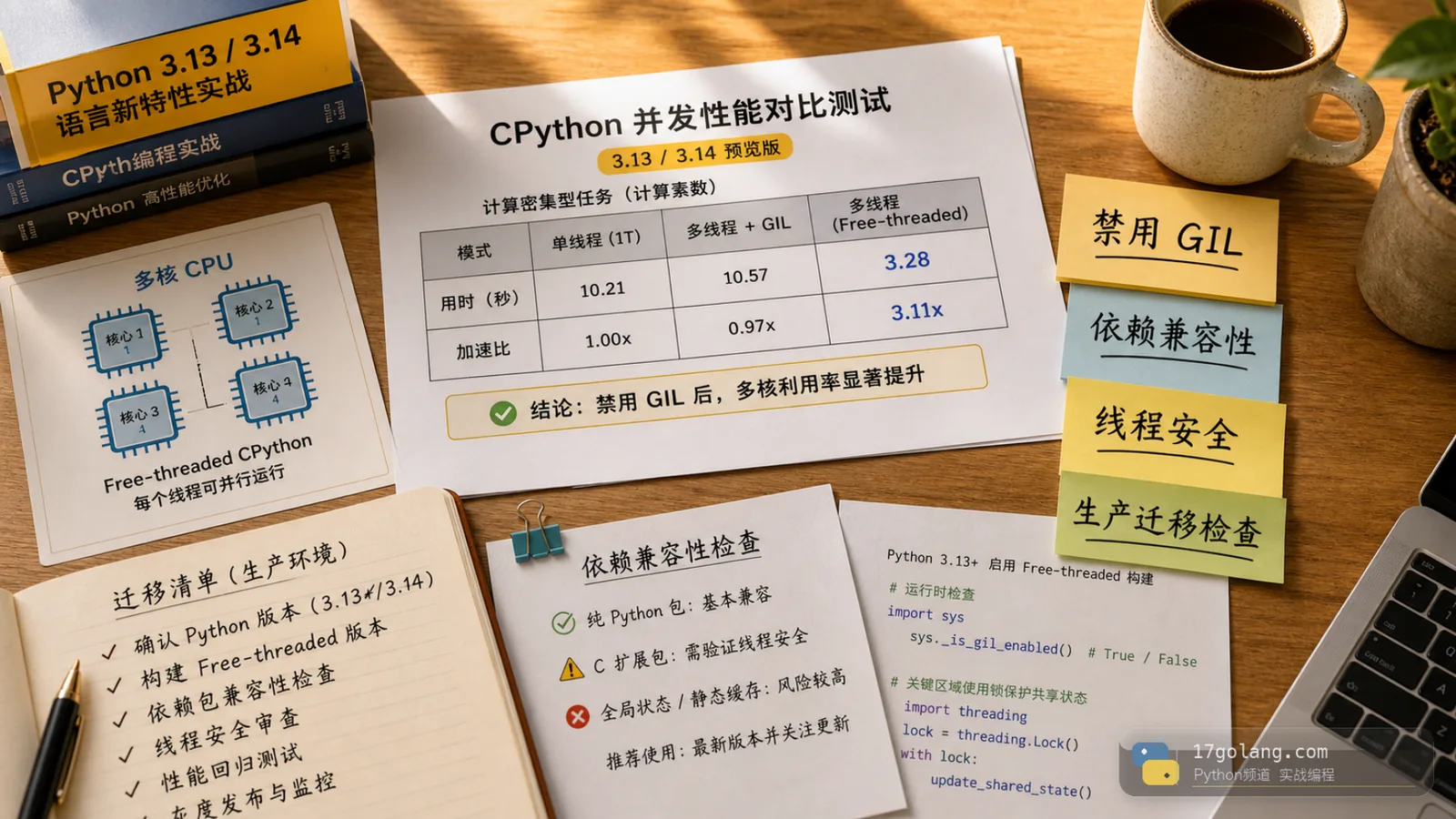 Python free-threaded CPython 实战：别急着线上关 GIL