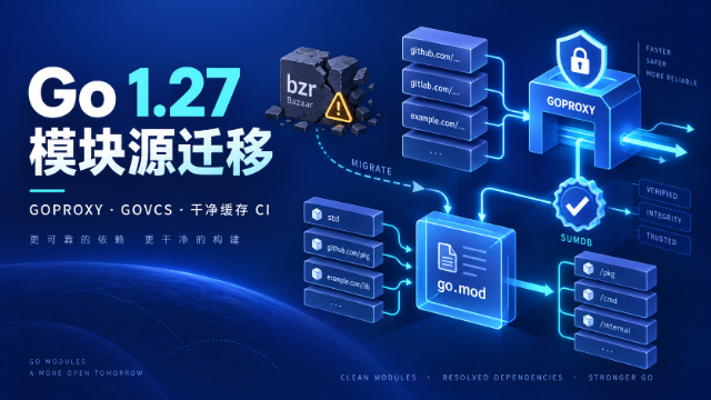 Go 1.27 旧模块源迁移与依赖解析工程实践专题