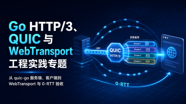 Go HTTP/3、QUIC 与 WebTransport 工程实践专题