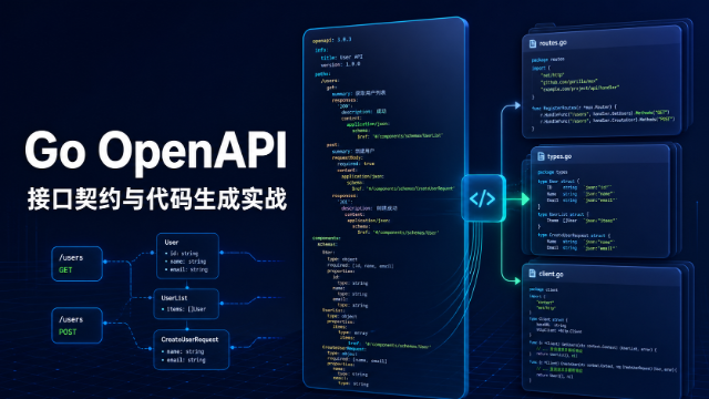 Go OpenAPI 接口契约与代码生成实战专题