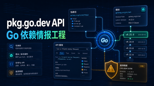 pkg.go.dev API 与 Go 依赖情报工程专题