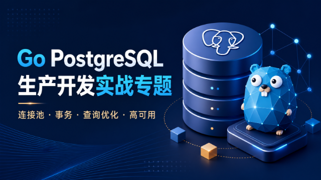Go PostgreSQL 生产开发实战专题