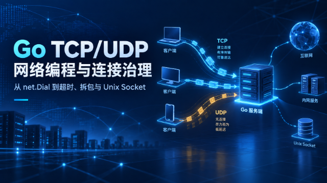 Go TCP/UDP 网络编程与连接治理工程实践专题