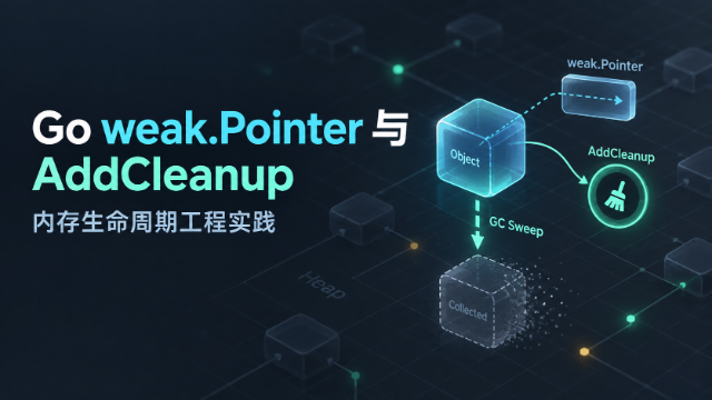 Go weak.Pointer 与 AddCleanup 内存生命周期工程实践