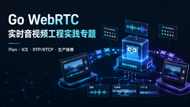 Go WebRTC 实时音视频工程实践专题