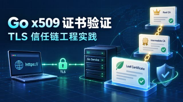 Go x509 证书验证与 TLS 信任链工程实践专题