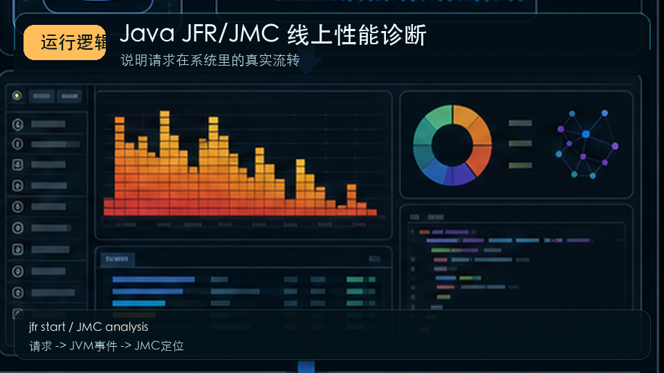 Spring Boot 线上性能诊断：用 JFR 和 JMC 找到慢接口根因 运行逻辑图
