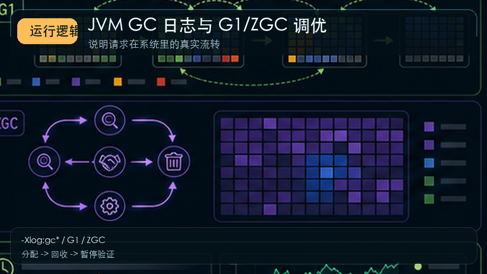 JVM GC 日志分析与 G1、ZGC 调优实战 运行逻辑图